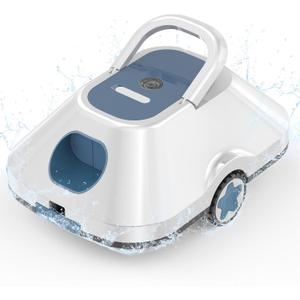 Robotic Pool Cleaner,Automatic Pool Cleaner with 210-Mins Runtime,Pool Vacuum for Above Ground & Inground Pools,Easy Retrieve,Smart Planning,Coverage up to 2200 Sq.Ft,Sky Aqua