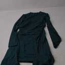 OFEEFAN Long Sleeve Dress Fall Homecoming Formal Party Club Mini Dresses Date Outfits (Small, Green)