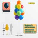Balloon Column Kit for Floor-Balloon Columns with Stand, Base and Pole,Balloon Tower Backdrop Decoration for Wedding, Baby Shower, Birthday Party, or Bachelorette Parties (WHITE)