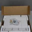 TEAMIX 2 Pack White Monitor Stand Riser - 20 inch, Wooden Desktop Stand for PC/TV/Laptop/Printer, Monitor Riser with Storage, Computer Stand with Keyboard Organizer