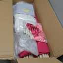 2 Pack Kids Teepee Tent with Mattress,Fitted Sheet,Light String,Washable Natural Cotton Toddler Play Tent for Girls Boys Indoor Outdoor Sleepover Slumber Birthday Party(Rose Red)