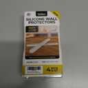 2 x 4 Clear Silicone Wall Protector Strips  Self-Adhesive Door Slam Stoppers & Noise Dampening Bumpers for Cabinets, Car, Toilet Lids, Drawers, Shower  5.5" x 0.7" x 0.2" by Vellax
