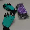 Claw Gardening Gloves for Planting, Garden Glove Claws for Women (Green and Purple)
