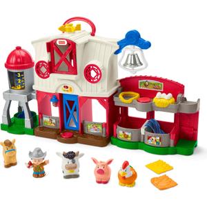 Fisher-Price Little People Toddler Learning Toy Caring for Animals Farm Playset with Smart Stages for Pretend Play Kids Ages 1+ years 