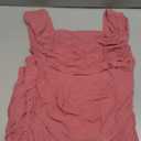 PRETTYGARDEN Womens 2025 Summer Off The Shoulder Dress Ruched Bodycon Sleeveless Split Cocktail Party Maxi Dresses (Large, Dark Pink)