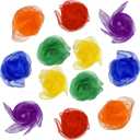 Dance Scarves for Kids 12 Pcs Music Scarves Dance Scarf Play Scarves for Children Movement Square Juggling Silk Tricks Scarves Rhythm Band Scarves(7 Colors)