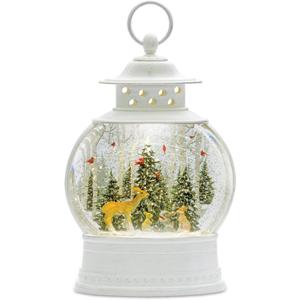 Melrose Forest Friends Snow Globe Lantern