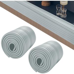 ROYALAY Fireplace Cushion Baby Proof, Furniture Fireplace Safety Bumper Guard, Baby Child Proofing Set for Furniture Edge and Corner Guards, Soft Seat Edge Cushion for Table, Sill, Door(Grey)