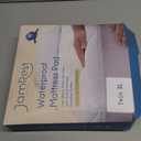 Twin XL Size Quilted Fitted Mattress Pad, Waterproof Breathable Cooling Mattress Protector, Stretches up to 21 Inches Deep Pocket Hollow Cotton Alternative Filling Noiseless Mattress Cover