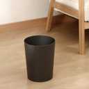 UUJOLY Plastic Small Trash Can Wastebasket, Garbage Container Basket for Bathrooms, Laundry Room, Kitchens, Offices, Kids Rooms, Dorms, Dark Grey, 1.8 Gallon