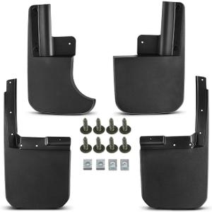 A-Premium Mud Flaps Compatible with Jeep Gladiator 2020 2021 2022 2023 2024, No Drilling Required Mud Guards with Hardware Accessories, Set of 4 Front and Rear