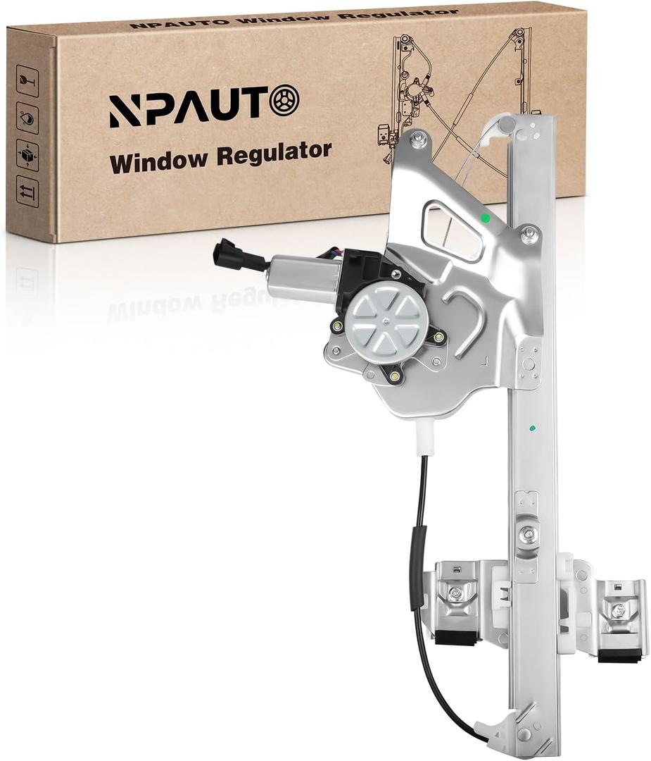 Front Driver Side Power Window Regulator with Motor Replacement for 2000 2001 2002 2003 2004 2005 Buick Lesabre Custom Limited Sedan, Left, 741-762