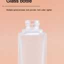 2 Pack 20ml/0.7oz Empty Frosted Glass Foundation Bottle, Travel Refillable Square Lotion Pump Bottles for Essential Oils Cream Cosmetic Foundation Emulsion