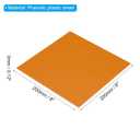 2 x PATIKIL Orange Phenolic Sheet, 1pcs 200x200x3mm Laminated Resin Plate Board PCB Sheet for Electrical Electronic Fixtures DIY and Crafts
