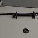 H.VERSAILTEX Window Curtain Rods for Windows 48 to 84 Inches Adjustable Decorative 3/4 Inch Diameter Single Window Curtain Rod Set with Classic Finials, Black