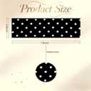 Polka Dot Headbands for Women 4 Pcs Elastic Headbands for Women Polka Dot Headband for Everyday Wear and Pin-up Fashion Outfits Exercise Yoga Headband