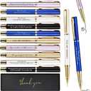 PerKoop 10 Set Thank You Gifts Ballpoint Pens with Gift Boxes Bulk Valentines Appreciation Gifts for Employee Coworker Staff Nurse Teacher Team Office Supplies (Multicolor,Mixed)