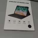 Keyboard Case for iPad 9th Generation-10.2 inch - 7 Colors Backlit Wireless Detachable Folio Keyboard Cover with Upper Pencil Holder for iPad 8th/7th Gen/iPad Pro 10.5"/iPad Air 3rd Gen - Black