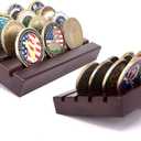 Joygulls Military Collectible Challenge Coin Display Holder Stand Holds 16-18 Coins