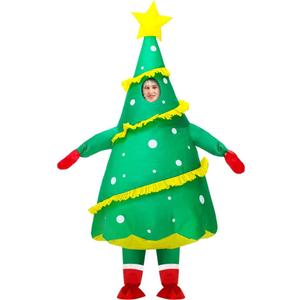 Inflatable Christmas Tree Costume Blow Up Costumes For Women Men Holiday Vacation Inflatable Costume Adult Party Cosplay Suits Outfit