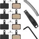 4 Pairs Bike Brake Pads,Bicycle Brake Pads with Installation Tools Compatible with Trp Tektro Shimano Brake Pads MT200 M355 M446 M315 M365,MTB Bike Disc Brake Pads Compatible with Ebike Brake Pads