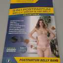 3 in 1 Postpartum Belly Band - Postpartum Belly Support Recovery Wrap, After Birth Brace, Slimming Girdles, Body Shaper Waist Shapewear, Post Surgery Pregnancy Belly Support Band (S/M, Black)