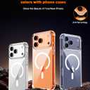 for iPhone 17 Pro Max Case with Tempered Glass Screen Protector & Lens Protector, Compatible with MagSafe, Military-Grade 4-Corner Shockproof, Magnetic & Anti-Yellowing Clear Case