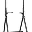 Pull Up Station Pull Up Bar for Home Gym Equipment Dip Station Power Tower Strength Training Fitness Equipment (BLACK - Foldable)