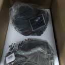 Homewell Outdoor Rock Speaker Solar-Powered Wireless Bluetooth 5.0 Portable Speaker Weatherproof for Patio, Pool, Deck, Yard, Garden and Home (Dark Grey, 2-Pack)