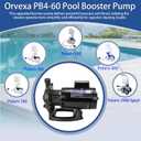 PB4-60 Booster Pump Kit 3/4 HP Replacement for Pentair Polaris PB4-60 Pool Booster Pump,Compatible with Hayward/Letro/Polaris 280/380/480/3900 Pressure-Side Pool Cleaner,115/230V,Quieter Operation