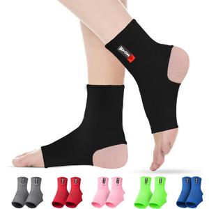 WYOX Ankle Brace for Sprained Ankle - Stabilizer Brace for Women, Support for Men, Achilles Tendonitis Wrap, and Compression Sleeve - Perfect for Running, Gym, Boxing, and Sports (Black, L/XL) (L / XL (Women 7.0 - 10.5/ Men 6.0 - 9.5))