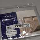 MR&HM Satin Bed Sheets, Twin Size Sheets Set, 3 Pcs Silky Bedding Set with 15 Inches Deep Pocket for Mattress (Twin, Silver Grey)