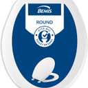 Bemis 70 Durable Plastic Toilet Seat, Round, White