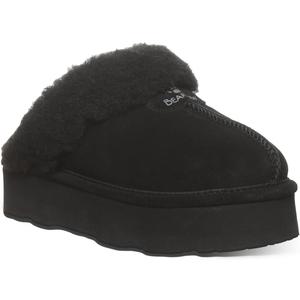BEARPAW Women's Retro Loki Slippers (10, Black/Black)
