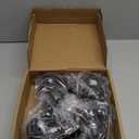 3 Inch Stem Caster Wheels 1600Lbs, Threaded Stem Casters Set of 4 Heavy Duty, 1/2"-13 x 1 (Screw Diameter 1/2", Stem Length 1"), Safety Dual Locking Industrial Castors, Wheels for Cart, Furniture