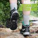 R CORD Women's Waterproof Hiking Boots for Outdoor Trekking, Camping, and Trail - Black Size 6.5