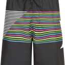 Hurley Boys' Pull on Swim Trunks (Medium, Black/Slash)