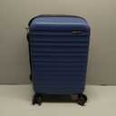 Amazon Basics 21" Hardside Carry-On Luggage with Multi-directional Wheels, Expandable for Up to 25% More Space, Scratch-Resistant Surface, Organized Interior, Navy Blue