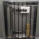 Babelio Baby Gate for Doorways and Stairs, 26-31" Pet Gate with Wide Walk Thru Door and Lock Indicator, No Drill Pressure Mounted Safety Gate with Double Lock and Self-Closing, Black