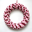 Holiday Home 12" Valentines Pom Pom Wreath