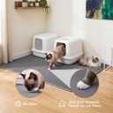 Anywish 2Packs Cat Litter Mat 47"x36", XL Litter Mat for Litter Box Mat