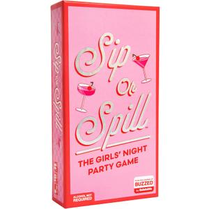 Sip or Spill Party Drinking Game, Fun Social Drinking Games for Adults with 200 Cards, Perfect Card Game for Girls Night & Bachelorette Parties, Great Friendsmas Gift Ideas & Holiday Party Game