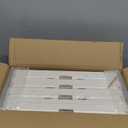 4 Tier Plastic Storage Bins with Lid 23QT, Stackable Storage Containers with Wheels, Folding Storage Boxes, Collapsible Storage Bins, Closet Organizers and Storage for Living Room,Office,Dorm (White)