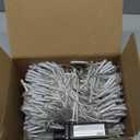 HISHINY Christmas Lights 100 Count Mini Clear Lights 21ft White Wire Christmas Tree String Lights Set for Outdoor Indoor Christmas Decorations Wedding Valentines Day Decor,UL Certified (21feet)