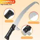 LAANPOLE 26FT Pole Saw, Telescoping Tree Trimmer with 5-20FT Extension Pole, Manual Branches Pruner for Backyard