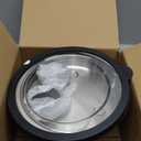 18/8 Stainless Steel Salad Bowl Kit - 74oz, Mixing Bowls with Lids Set, Teakwood - Comes with 1.7oz Condiment Container and Removable Tray for Organization - Leak-Proof, Dishwasher Safe (Wood)