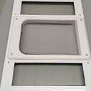 Ideal Pet Products Aluminum Sash Window Pet Door, Adjustable to Fit Window Widths from 23" to 28", Chubby Kat 7-1/2 x 10-1/2 Flap Size (7-1/2 x 10-1/2 Chubby Kat)