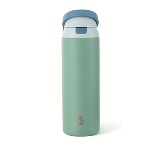 24oz Stainless Steel 2-in-1 Straw and Chug Water Bottle with Push Lid, Sage