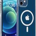 TOCOL Magnetic for iPhone 12 Case Clear, Upgraded Full Camera Protection, Compatible with Magsafe, Drop Protection, Phone Cover for iPhone 12 6.1 inch (Clear)