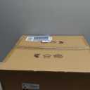 BUXVRCS Semi Flush Mount Ceiling Light Fixture, Modern Light Fixtures Ceiling Mount with Fabric Shade, 3-Light Double Drum Lighting Fixtures Close to Ceiling Light for Bedroom (Brushed Nickel)